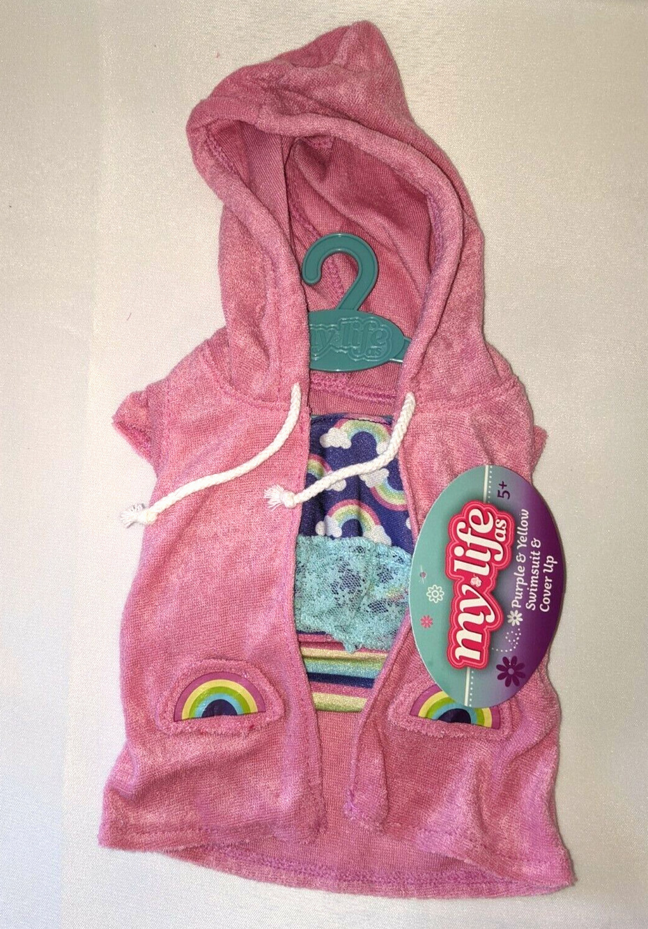 My Life AS Purple & Yellow Swimsuit Coverup My Life 18" Doll Outfit